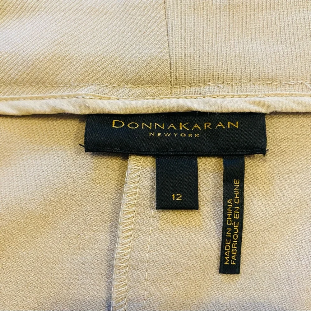 Donna Karan NWT Size 12 Bouquet Beige Skirt Cargo Pockets Stretchy Belt Loops - Picture 4 of 8